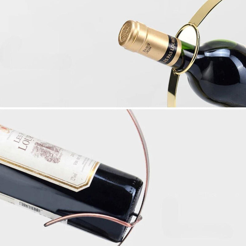 Suporte de Vinho em Circulo - Toque de Elegância para sua Decoração