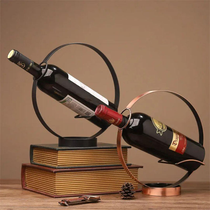 Suporte de Vinho em Circulo - Toque de Elegância para sua Decoração