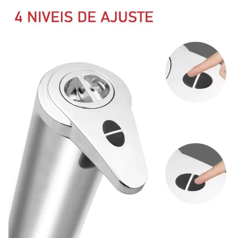 Dispensador Automático De Álcool Gel/Sabão Liquido Em Inox Sensor Infravermelho